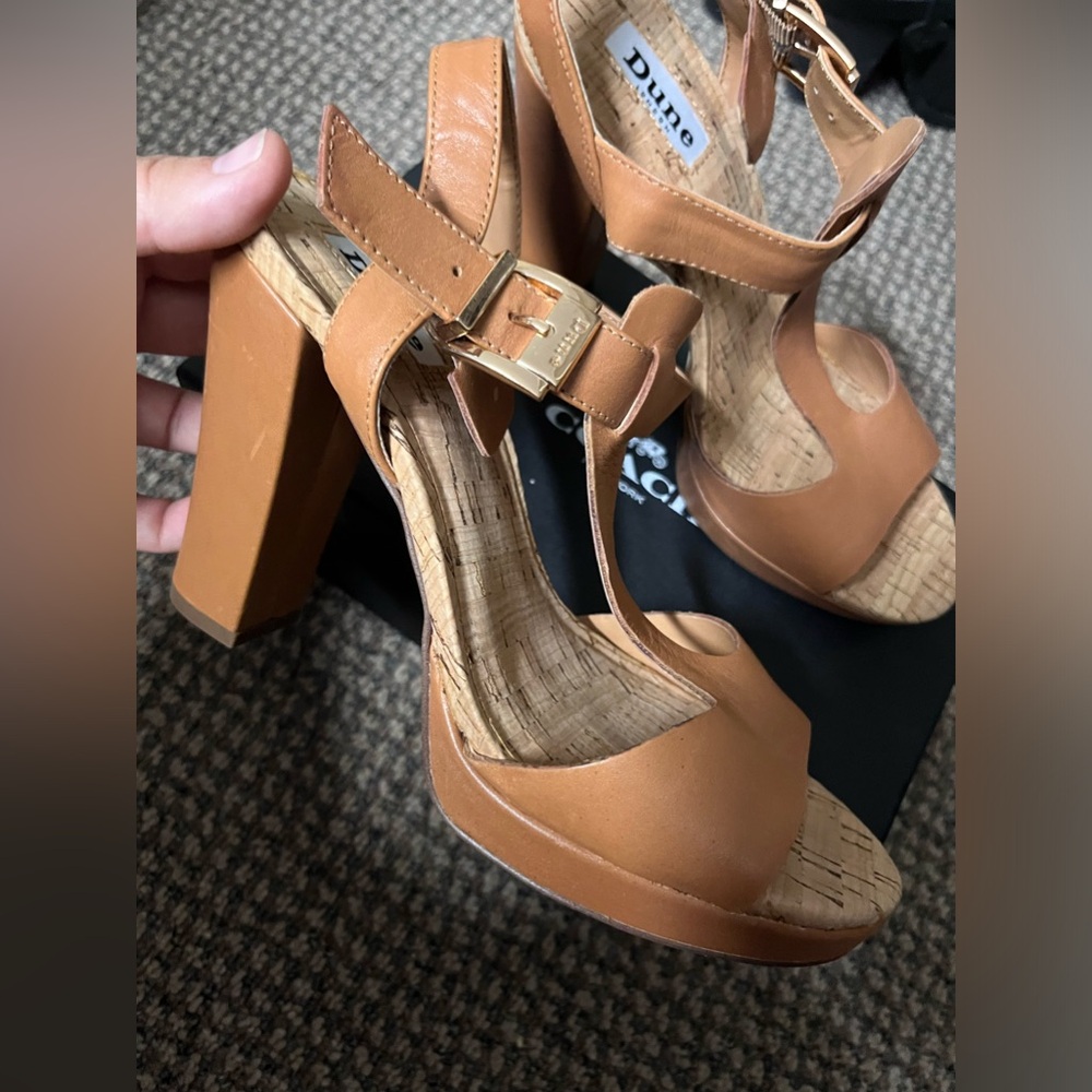 Dune women pumps brown size 38